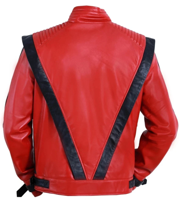 Michael Jackson Thriller MJ Red Leather Jacket