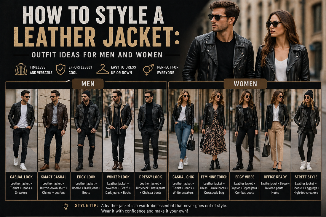 How to Style a Leather Jacket | Fan Fits Ltd  Fan Fits LTD