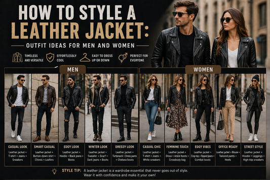 How to Style a Leather Jacket: Outfit Ideas for Men and Women
