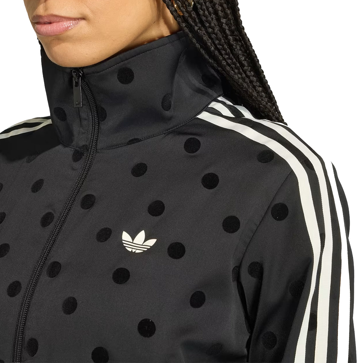 Adidas Satin black dot jacket