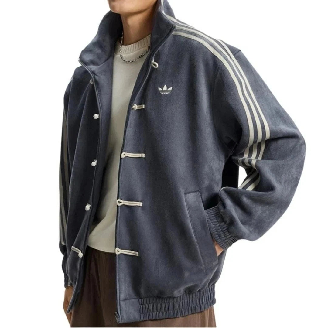 Adidas chines new year blue grey jacket men