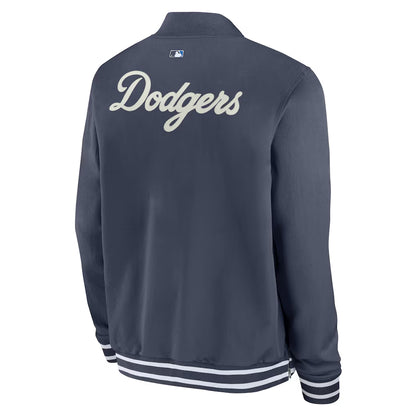 Men's Los Angeles Dodgers Nike Navy Collection City Connect Full-Zip Bomber Jacket