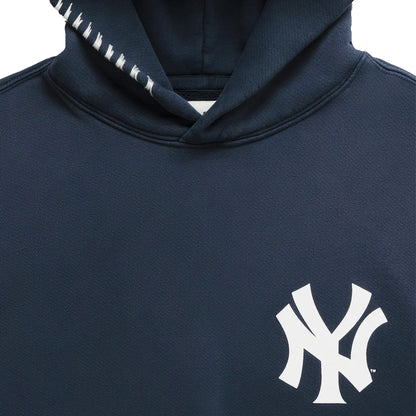 Madhappy Yankees Graphic-Fleece-Hoodie-Flat-Navy