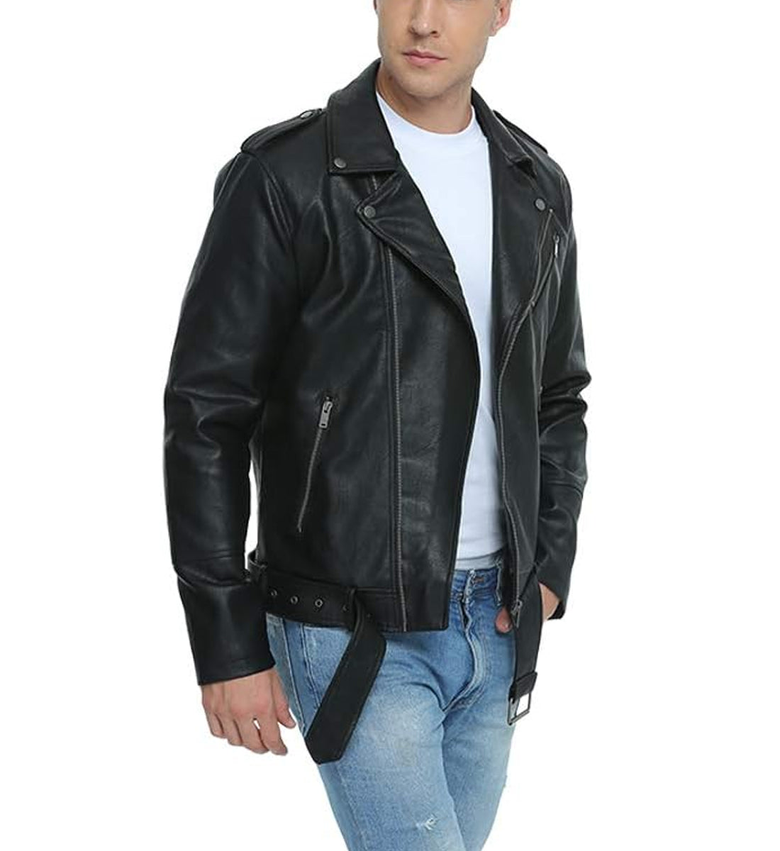 ManWearingBlackGenuineLeatherMotorcycleBikerJacketwithJeans_StreetStyleUK