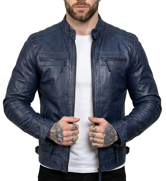Men_s_Blue_Wax_Cafe_Racer_Leather_Jacket