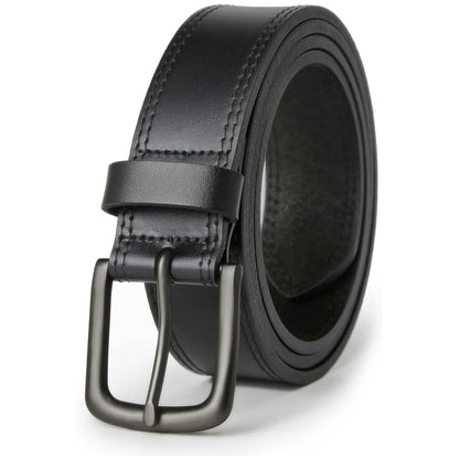 Casual Everyday Leather Jean Belt Black