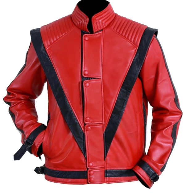 Michael Jackson Thriller MJ Red Leather Jacket
