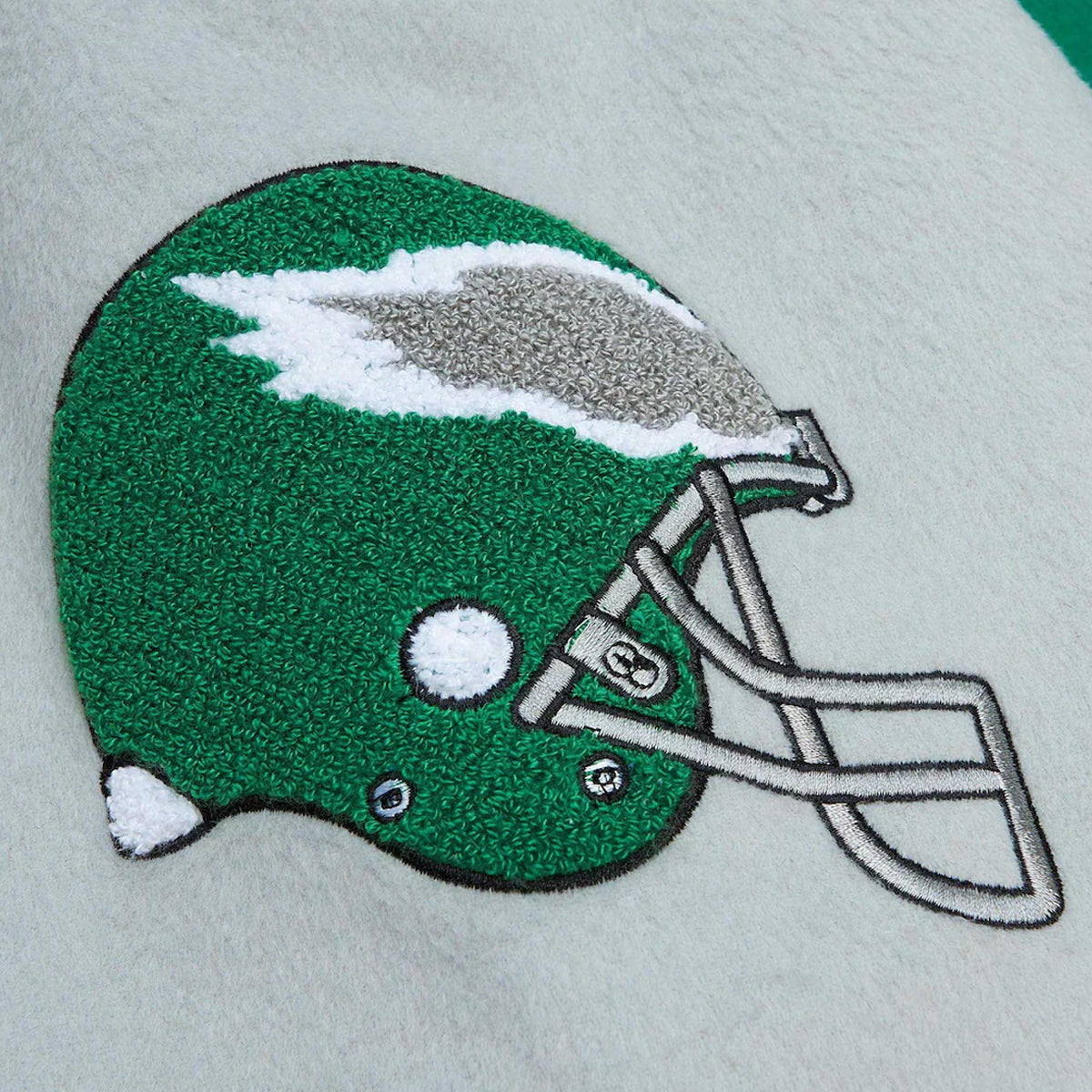 Philadelphia Eagles Mitchell & Ness Kelly Green Varsity Team Full-Snap Jacket