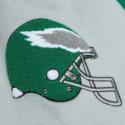 Philadelphia Eagles Mitchell & Ness Kelly Green Varsity Team Full-Snap Jacket