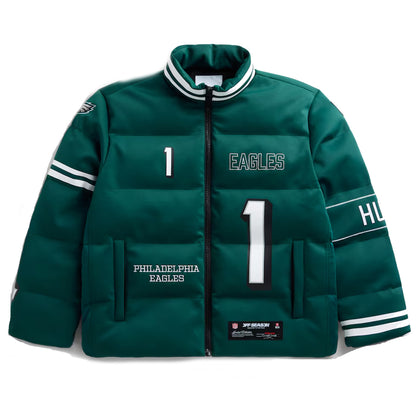 Philadelphia Eagles Jalen Hurts Midnight Green OffS eason jacket_jpg
