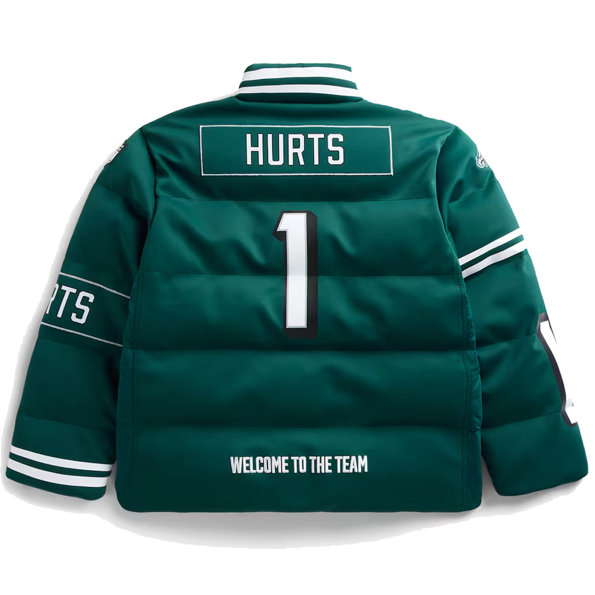 Philadelphia Eagles Jalen Hurts Midnight Green puffer jacket_jpg