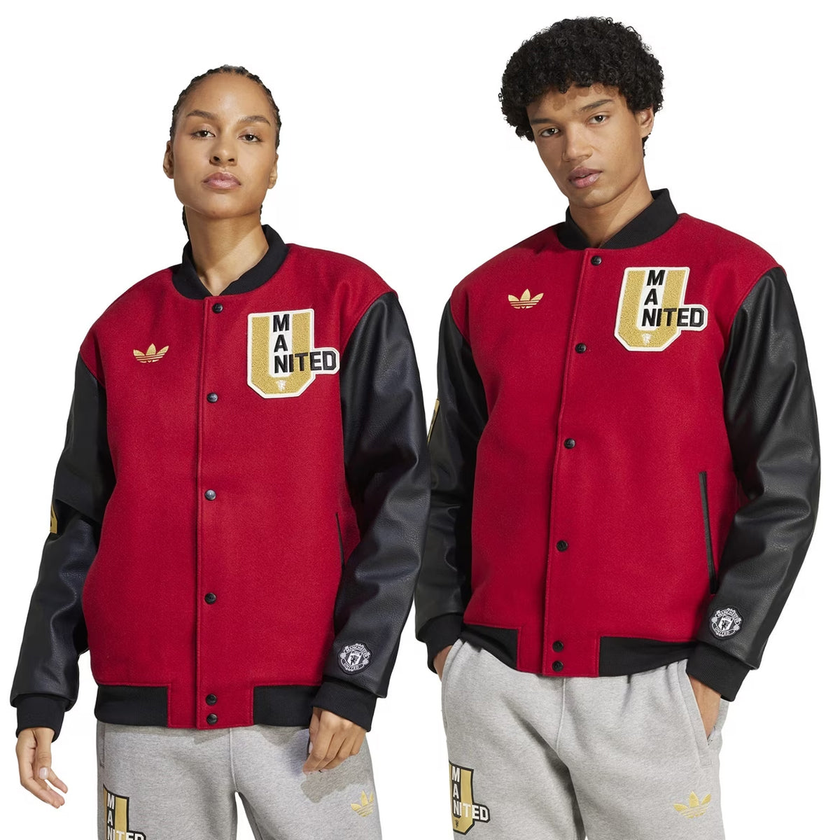 adidas Originals Manchester United VRCT jacket in RED