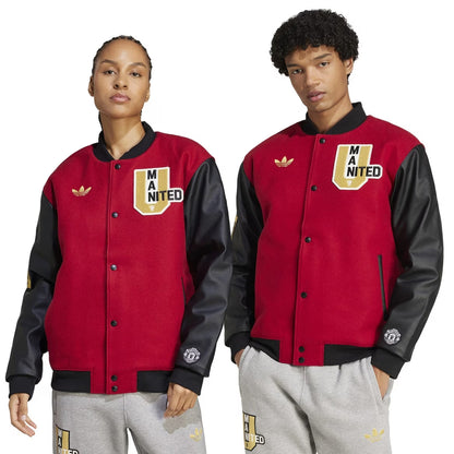adidas Originals Manchester United VRCT jacket in RED