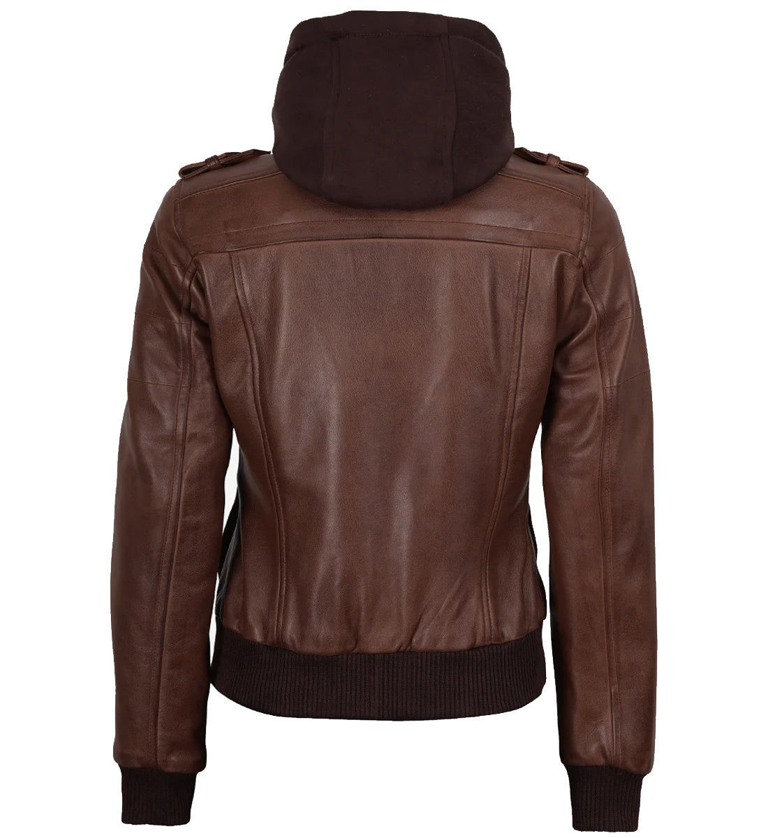 ladies realleatherbomberjacket