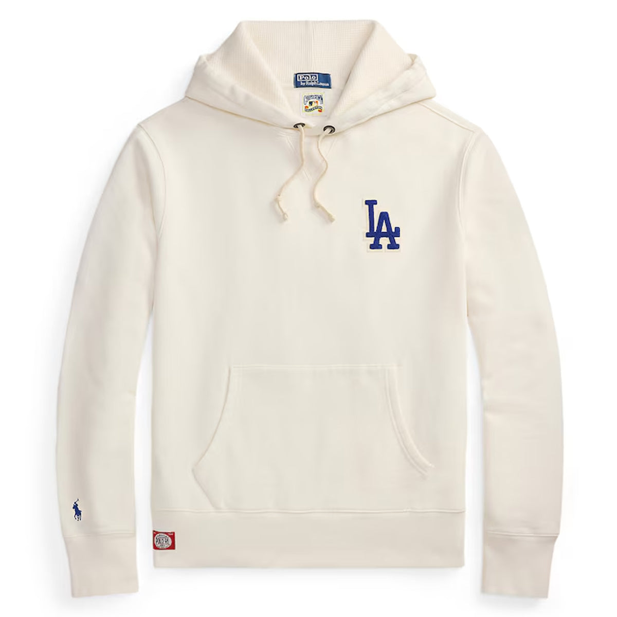 Dodgers Polo Ralph Lauren White Fleece Hoodie
