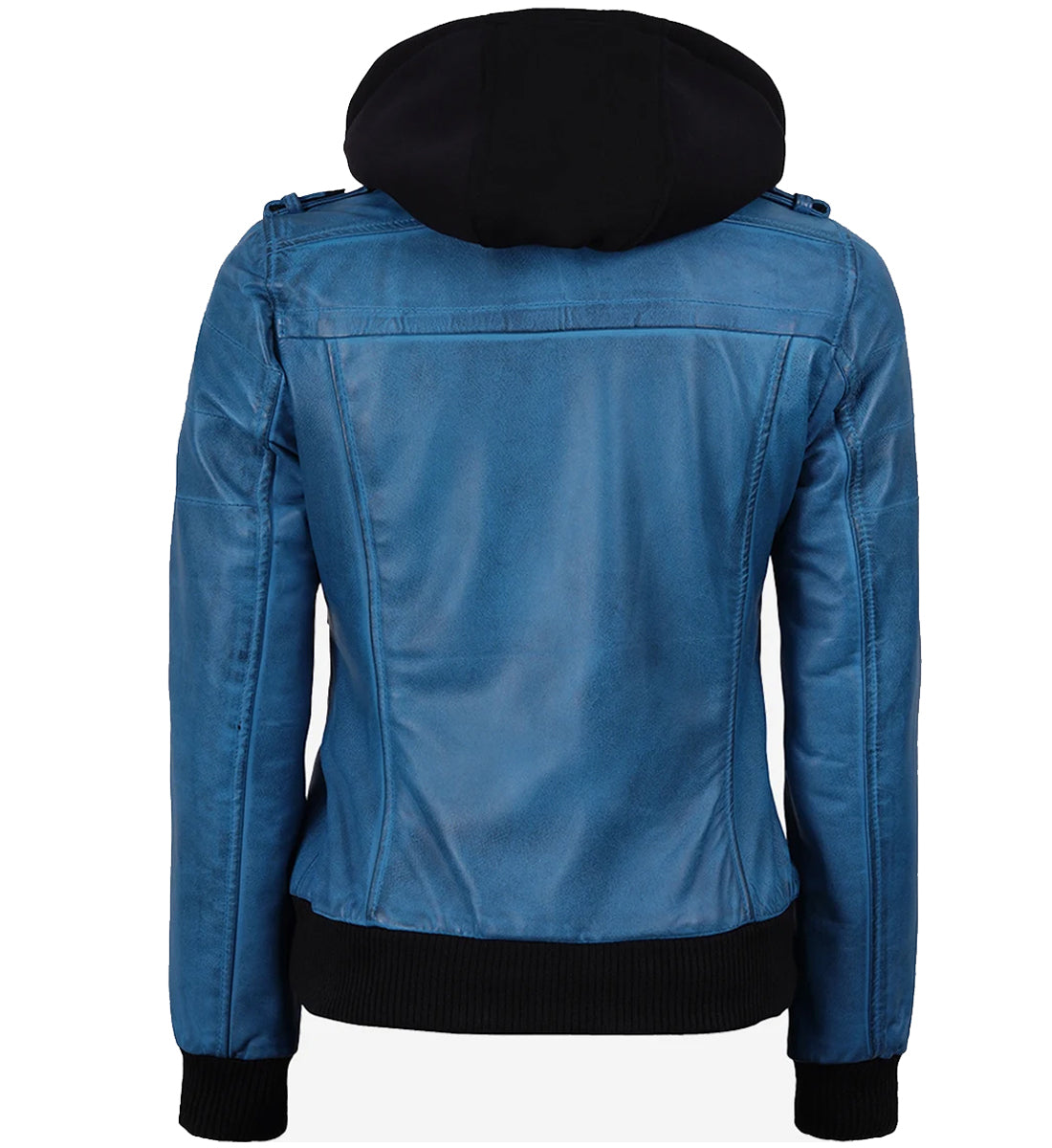 women_shoodedblueleatherjacket